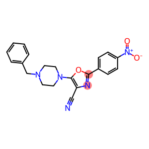 5-(4-benzylpiperazin-1-yl)-2-(4-nitrophenyl)-1,3-oxazole-4-carbonitrile