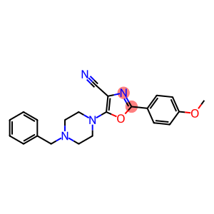 5-(4-benzylpiperazin-1-yl)-2-(4-methoxyphenyl)-1,3-oxazole-4-carbonitrile