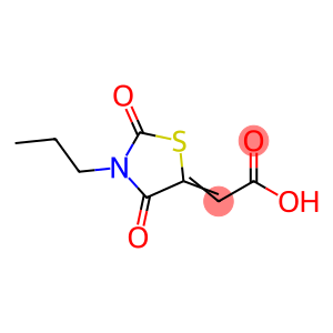 (Z)-2-(2,4-二氧代-3-丙基噻唑烷-5-基亚基)乙酸