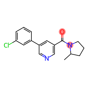 Methanone, [5-(3-chlorophenyl)-3-pyridinyl](2-methyl-1-pyrrolidinyl)-