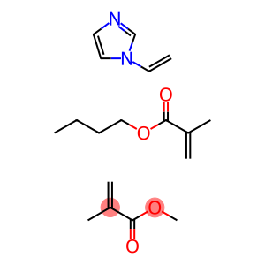 Polymer of butyl methacrylate, ethenyl imidazole and methyl methacrylate