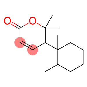 2H-Pyran-2-one, 5-(1,2-dimethylcyclohexyl)-5,6-dihydro-6,6-dimethyl-