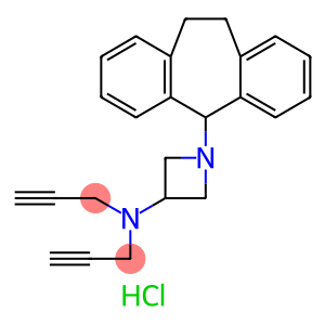 3-Azetidinamine, 1-(10,11-dihydro-5H-dibenzo[a,d]cyclohepten-5-yl)-N,N-di-2-propyn-1-yl-, hydrochloride (1:2)
