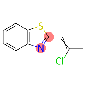 Benzothiazole, 2-(2-chloro-1-propenyl)- (9CI)