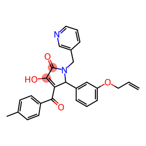 5-[3-(allyloxy)phenyl]-3-hydroxy-4-(4-methylbenzoyl)-1-(3-pyridinylmethyl)-1,5-dihydro-2H-pyrrol-2-one