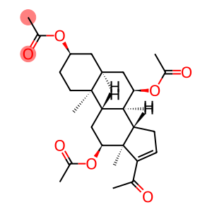 Pregn-16-en-20-one, 3,7,12-tris(acetyloxy)-, (3α,5β,7α,12α)- (9CI)