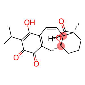 (3S)-3aβ,10-Dihydro-6-hydroxy-3-methyl-7-isopropyl-3β,10aβ-propano-10aH-benzo[5,6]cyclohepta[1,2-b]furan-2,8,9(3H)-trione