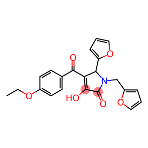 2H-Pyrrol-2-one, 4-(4-ethoxybenzoyl)-5-(2-furanyl)-1-(2-furanylmethyl)-1,5-dihydro-3-hydroxy-