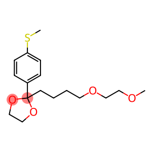 1,3-Dioxolane, 2-[4-(2-methoxyethoxy)butyl]-2-[4-(methylthio)phenyl]-
