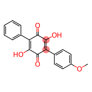 2,5-Cyclohexadiene-1,4-dione, 2,5-dihydroxy-3-(4-methoxyphenyl)-6-phenyl-