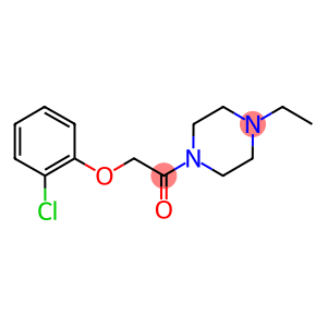 2-chlorophenyl 2-(4-ethyl-1-piperazinyl)-2-oxoethyl ether