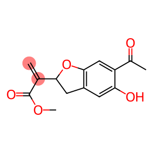 2-Benzofuranacetic acid, 6-acetyl-2,3-dihydro-5-hydroxy-α-methylene-, methyl ester, (2S)-