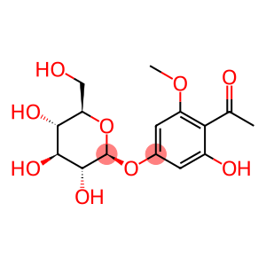 Ethanone, 1-[4-(β-D-glucopyranosyloxy)-2-hydroxy-6-methoxyphenyl]-