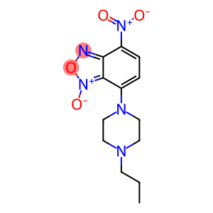 4-Nitro-7-(4-propyl-1-piperazinyl)benzofurazane 1-oxide