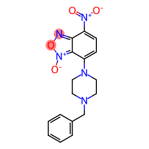 7-(4-Benzyl-1-piperazinyl)-4-nitrobenzofurazane 1-oxide