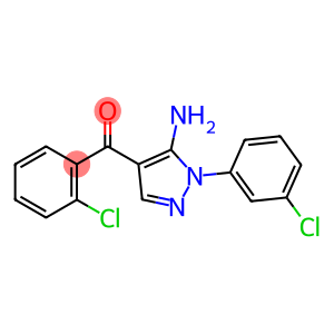 (5-AMINO-1-(3-CHLOROPHENYL)-1H-PYRAZOL-4-YL)(2-CHLOROPHENYL)METHANONE