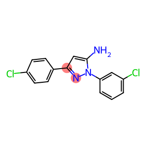 1H-Pyrazol-5-amine, 1-(3-chlorophenyl)-3-(4-chlorophenyl)-