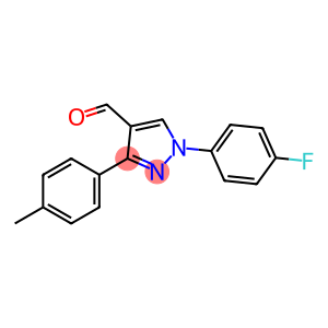 1-(4-FLUOROPHENYL)-3-(4-METHYLPHENYL)-1H-PYRAZOLE-4-CARBALDEHYDE