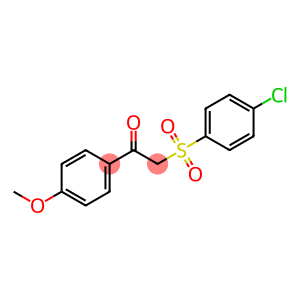 2-[(4-CHLOROPHENYL)SULFONYL]-1-(4-METHOXYPHENYL)-1-ETHANONE
