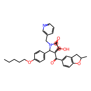 3-hydroxy-4-[(2-methyl-2,3-dihydro-1-benzofuran-5-yl)carbonyl]-5-[4-(pentyloxy)phenyl]-1-(3-pyridinylmethyl)-1,5-dihydro-2H-pyrrol-2-one