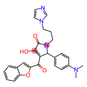 4-(1-benzofuran-2-ylcarbonyl)-5-[4-(dimethylamino)phenyl]-3-hydroxy-1-[3-(1H-imidazol-1-yl)propyl]-1,5-dihydro-2H-pyrrol-2-one