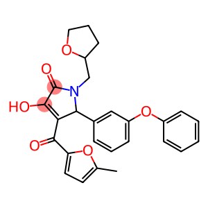 3-hydroxy-4-(5-methyl-2-furoyl)-5-(3-phenoxyphenyl)-1-(tetrahydro-2-furanylmethyl)-1,5-dihydro-2H-pyrrol-2-one