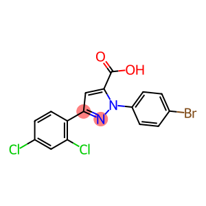 1-(4-BROMOPHENYL)-3-(2,4-DICHLOROPHENYL)-1H-PYRAZOLE-5-CARBOXYLIC ACID