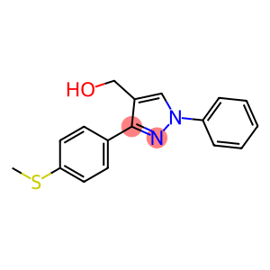 (3-(4-(METHYLTHIO)PHENYL)-1-PHENYL-1H-PYRAZOL-4-YL)METHANOL