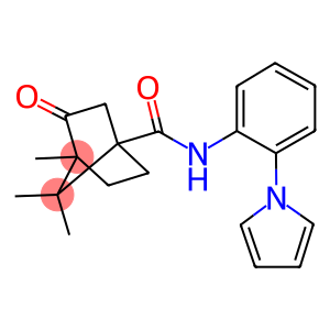 4,7,7-trimethyl-3-oxo-N-[2-(1H-pyrrol-1-yl)phenyl]bicyclo[2.2.1]heptane-1-carboxamide