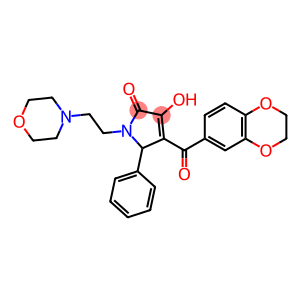 4-(2,3-dihydro-1,4-benzodioxin-6-ylcarbonyl)-3-hydroxy-1-[2-(4-morpholinyl)ethyl]-5-phenyl-1,5-dihydro-2H-pyrrol-2-one