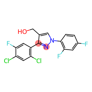 1H-Pyrazole-4-methanol, 3-(2,4-dichloro-5-fluorophenyl)-1-(2,4-difluorophenyl)-