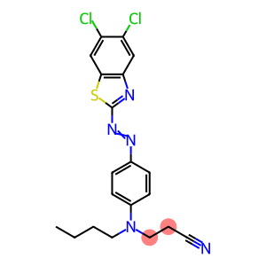 3-[Butyl[4-[(5,6-dichlorobenzothiazol-2-yl)azo]phenyl]amino]propanenitrile