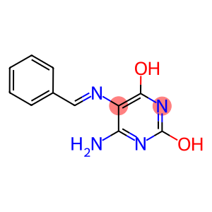 6-amino-5-(benzylideneamino)pyrimidine-2,4-diol