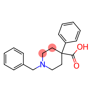 4-Piperidinecarboxylic acid, 4-phenyl-1-(phenylmethyl)-