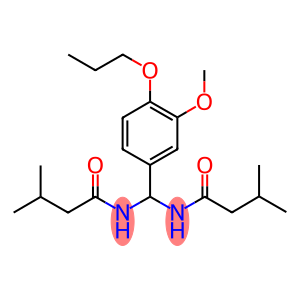 N-{(3-methoxy-4-propoxyphenyl)[(3-methylbutanoyl)amino]methyl}-3-methylbutanamide