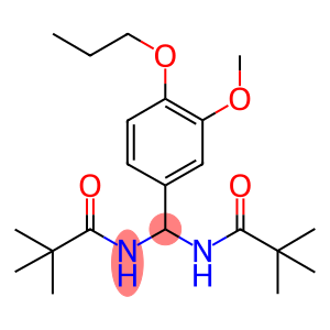 N-[[(2,2-dimethylpropanoyl)amino](3-methoxy-4-propoxyphenyl)methyl]-2,2-dimethylpropanamide