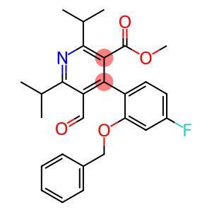 Methyl 4-(2-(benzyloxy)-4-fluorophenyl)-5-formyl-2,6-diisopropylnicotinate