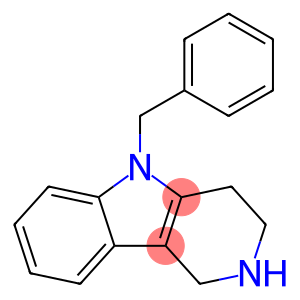 1H-Pyrido[4,3-b]indole, 2,3,4,5-tetrahydro-5-(phenylmethyl)-