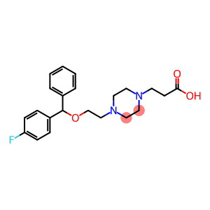 1-Piperazinepropanoic acid, 4-[2-[(4-fluorophenyl)phenylmethoxy]ethyl]-