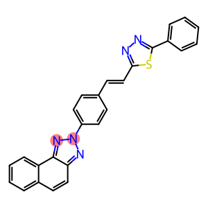 2-[4-[2-(5-Phenyl-1,3,4-thiadiazol-2-yl)vinyl]phenyl]-2H-naphtho[1,2-d]triazole
