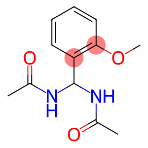 N-[(acetylamino)(2-methoxyphenyl)methyl]acetamide
