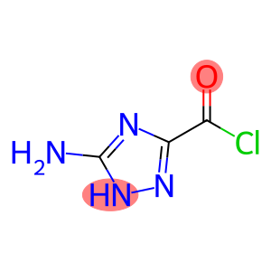 1H-1,2,4-Triazole-3-carbonyl chloride, 5-amino- (9CI)