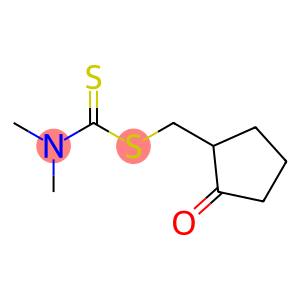 Carbamodithioic acid, dimethyl-, (2-oxocyclopentyl)methyl ester (9CI)