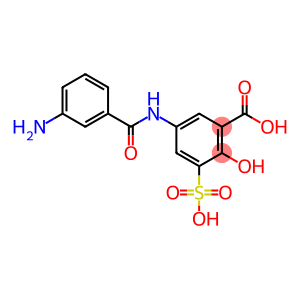 5-[(3-aminobenzoyl)amino]-2-hydroxy-3-sulfobenzoic acid