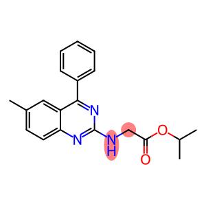 isopropyl [(6-methyl-4-phenyl-2-quinazolinyl)amino]acetate