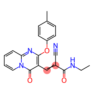 2-Propenamide, 2-cyano-N-ethyl-3-[2-(4-methylphenoxy)-4-oxo-4H-pyrido[1,2-a]pyrimidin-3-yl]-