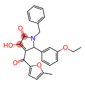 1-benzyl-5-(3-ethoxyphenyl)-3-hydroxy-4-(5-methyl-2-furoyl)-1,5-dihydro-2H-pyrrol-2-one