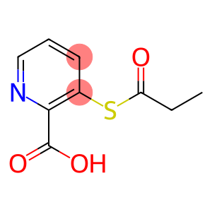 2-Pyridinecarboxylic acid, 3-[(1-oxopropyl)thio]-