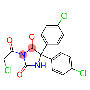 2,4-Imidazolidinedione,3-(2-chloroacetyl)-5,5-bis(4-chlorophenyl)-