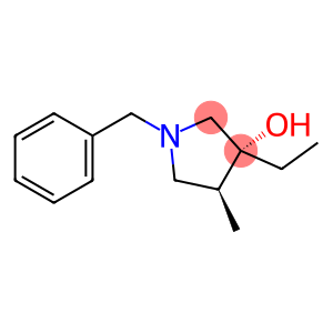 3-Pyrrolidinol, 3-ethyl-4-methyl-1-(phenylmethyl)-, (3R,4S)-rel-